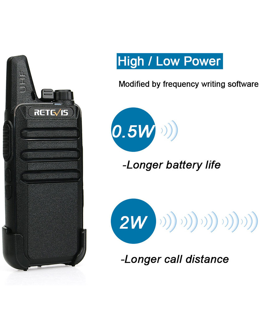 Retevis RT22 UHF Walkie Talkies Long Range CTCSS/DCS 2W 16CH Two Way Radios(10X) Retevis A9121G - фотография #9