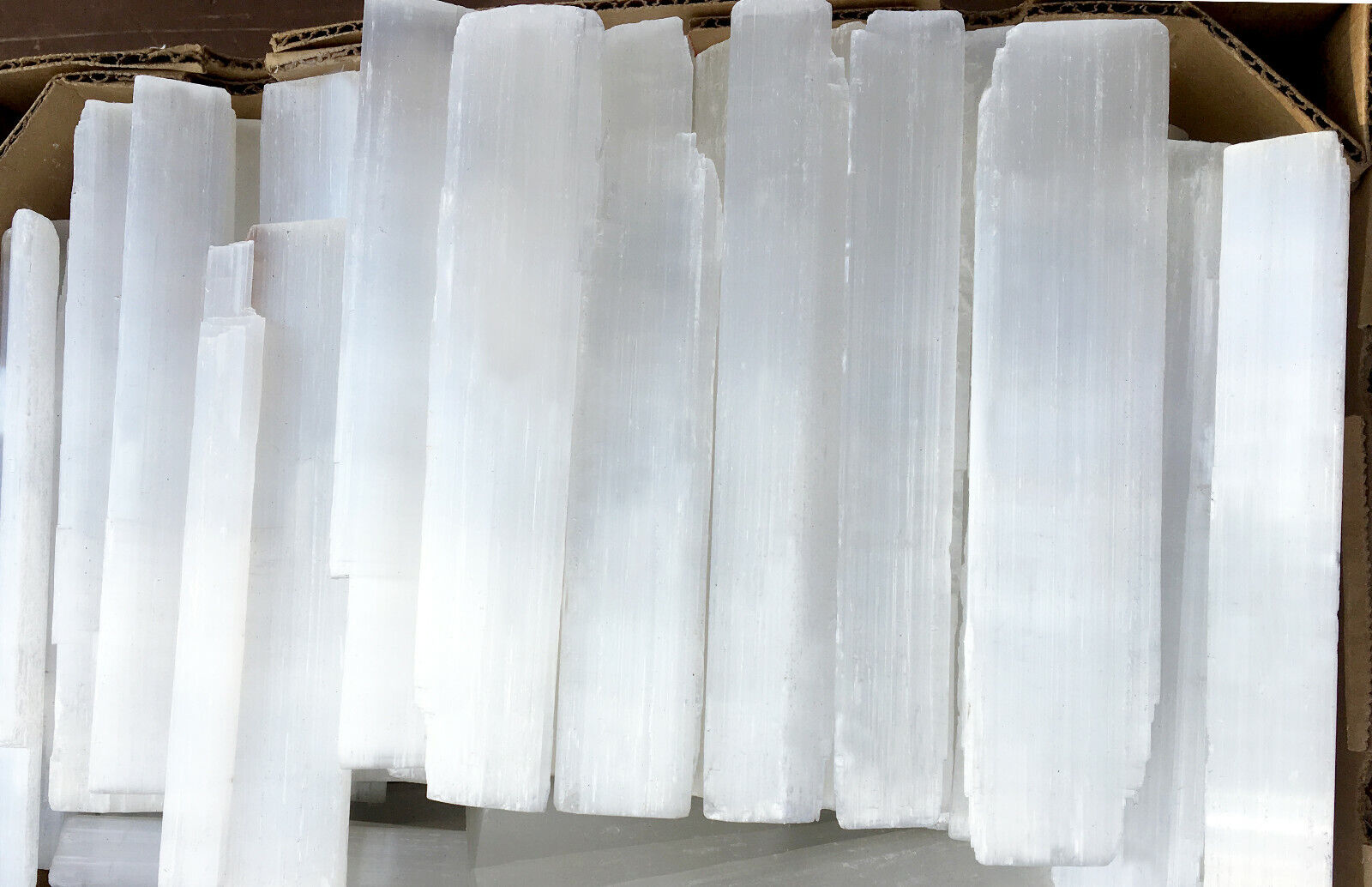 10 " Selenite Logs XL Natural Crystal Sticks Rough Wands BULK 5 lb LOT Wholesale Handmade by mmCrystals - фотография #4