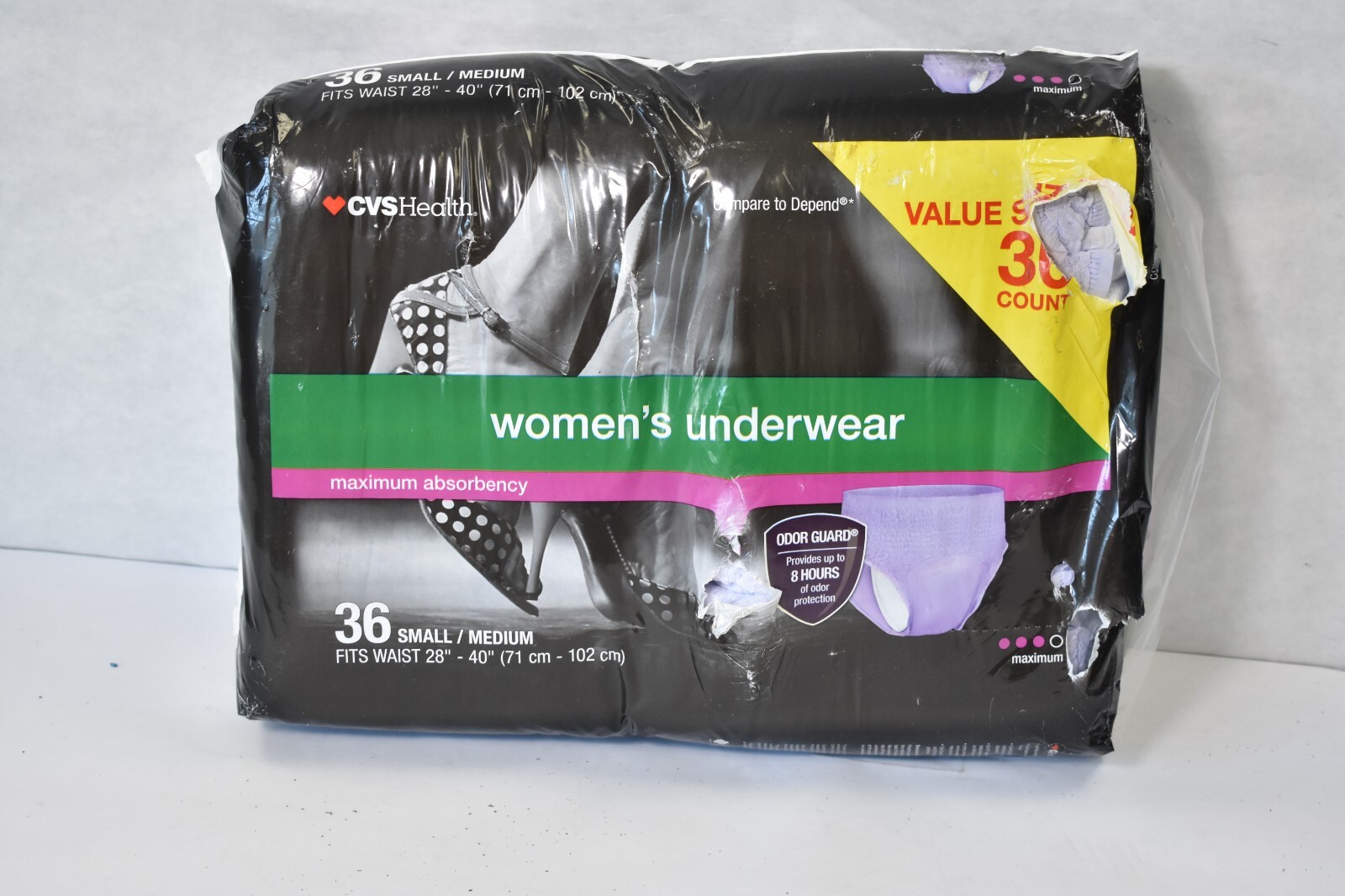 2 CVS Health Womens Maximum Absorbency Underwear Small/Medium 36 Pack 28"-40" CVS Health 830476 - фотография #2
