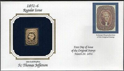 1851-6 Regular Issue U.S Golden Replicas of Classic Stamps. Set of 5 Без бренда - фотография #5