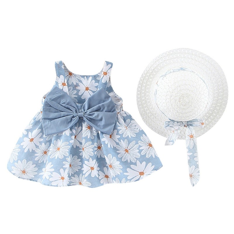 Toddler Baby Kids Girls Floral Flowers Princess TuTu Dress Hat Outfits Clothes 6months-3years does not apply - фотография #2