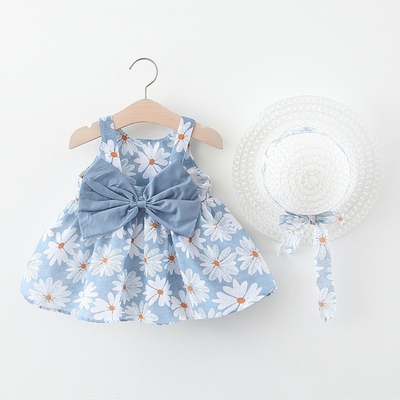 Toddler Baby Kids Girls Floral Flowers Princess TuTu Dress Hat Outfits Clothes 6months-3years does not apply - фотография #6