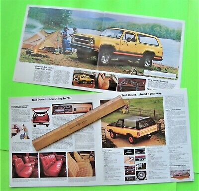 Lot of 6 1976 - 1981 PLYMOUTH TRAIL DUSTER CATALOGS Brochures 42-pgs SPORT UTE Без бренда - фотография #9