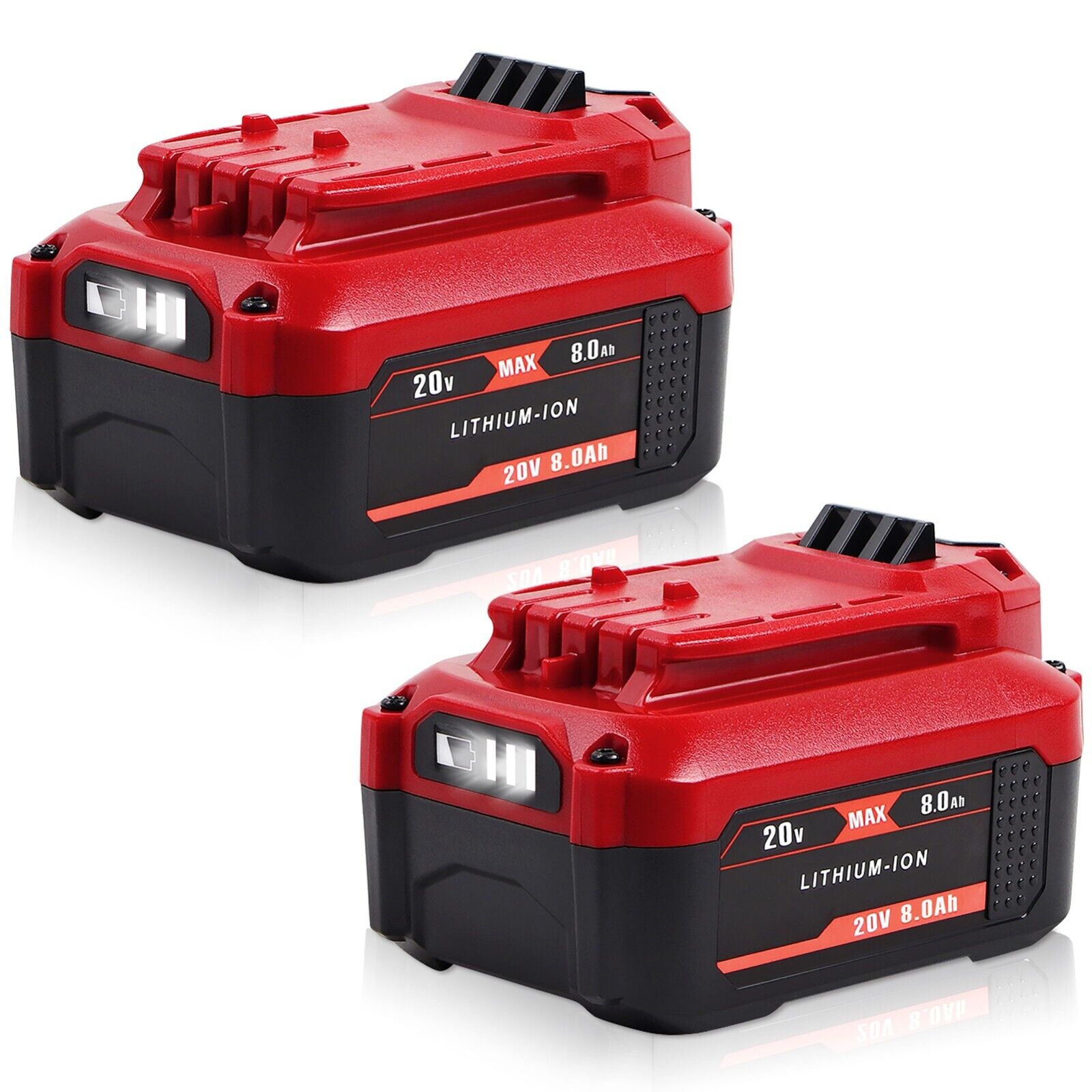 2X 8.0Ah Li-ion Battery For Craftsman V20 20 Volt MAX CMCB204 CMCB202 CMCB201 For Craftsman Does Not Apply - фотография #3