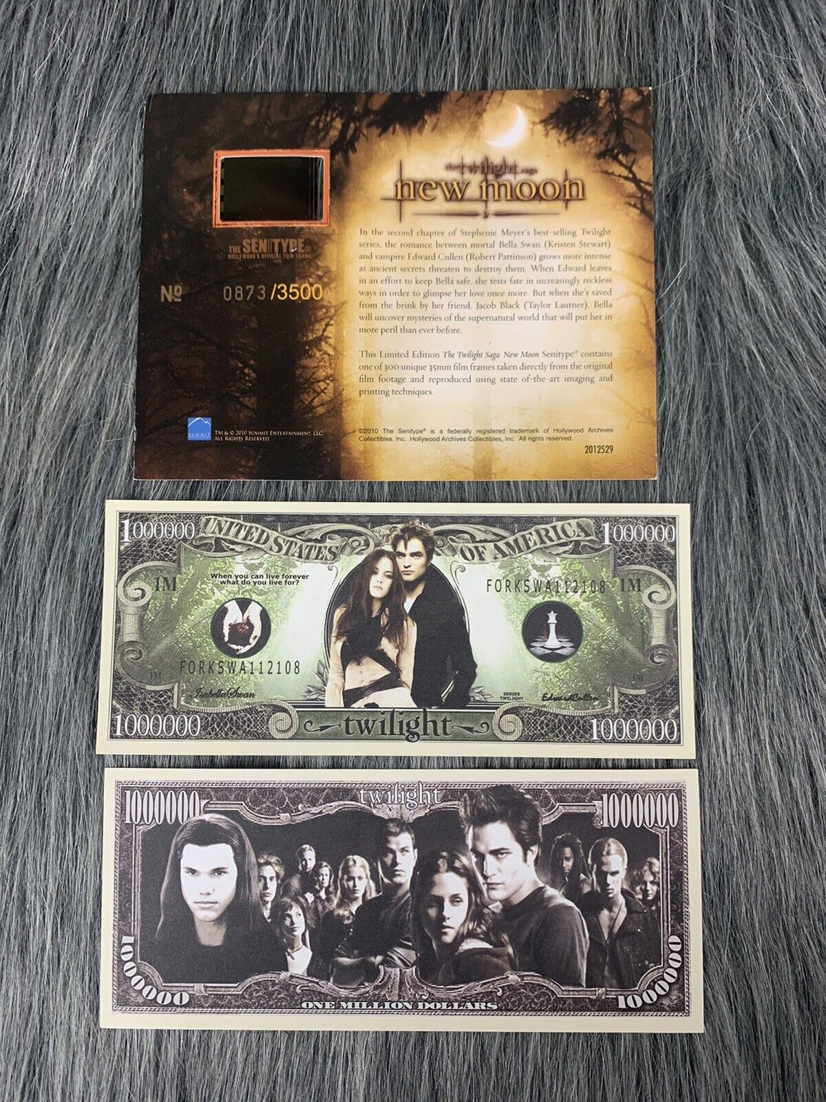 Twilight Saga New Moon Senitype Ltd Edition Film Cel Mounted 0873/3500 2010 Без бренда
