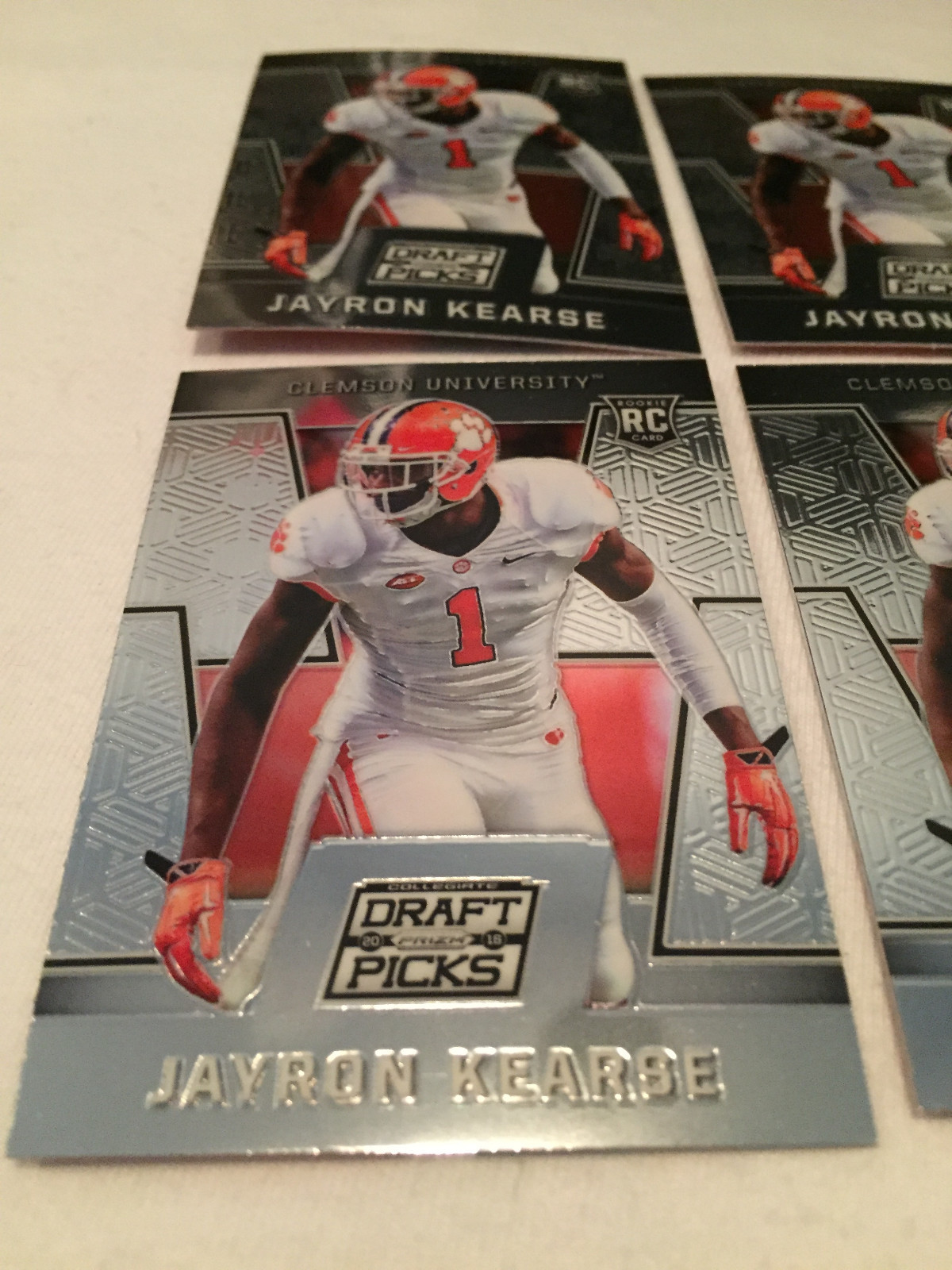 2016 Prizm Draft Football Jayron Kearse Clemson Tigers 6 rookie card lot #206 Без бренда - фотография #2