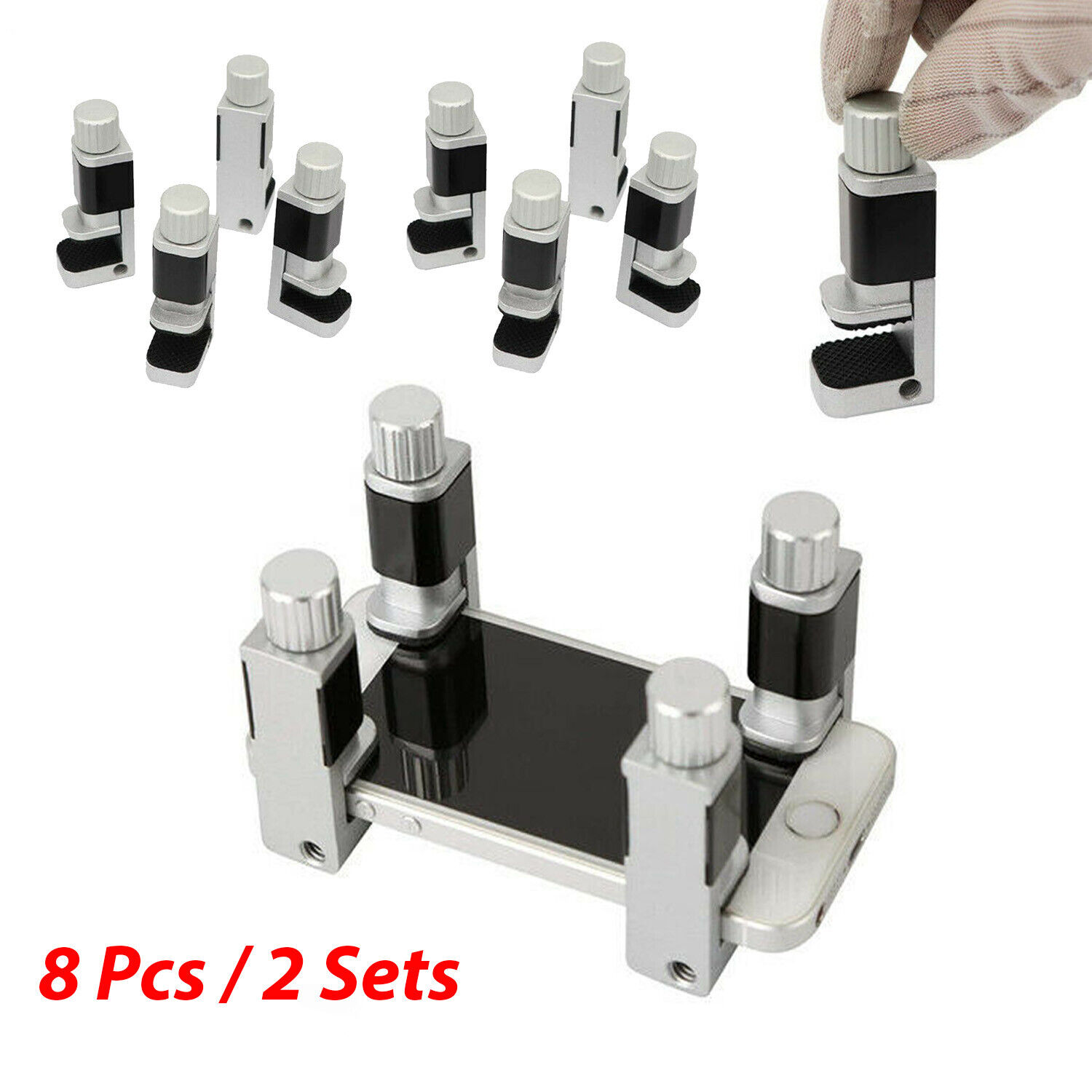 8Pcs Phone LCD Screen Fastening Clamps Fixture Adjustable Clip Repair Tools Unbranded Does not apply