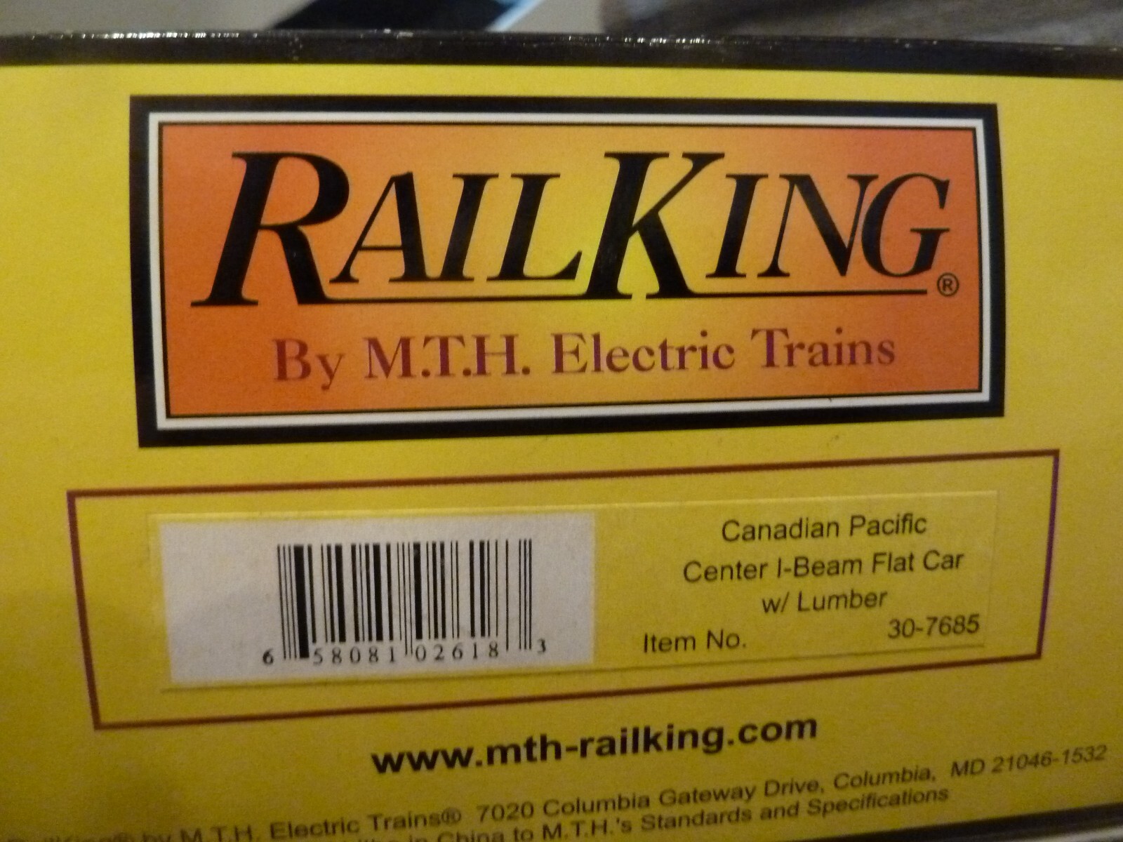 MTH Rail King Canadian Pacific Center I BEAM FLAT CAR LUMBER O SCALE BRAND NEW MTH 30-7685 - фотография #4