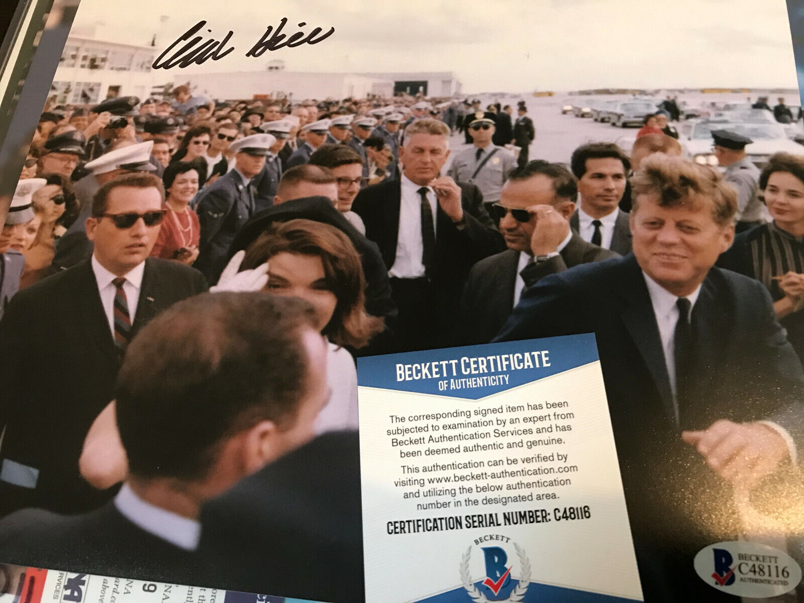 Clint Hill auto JFK Assassination Secret Service autograph Signed 8x10 BAS COA + Без бренда - фотография #2