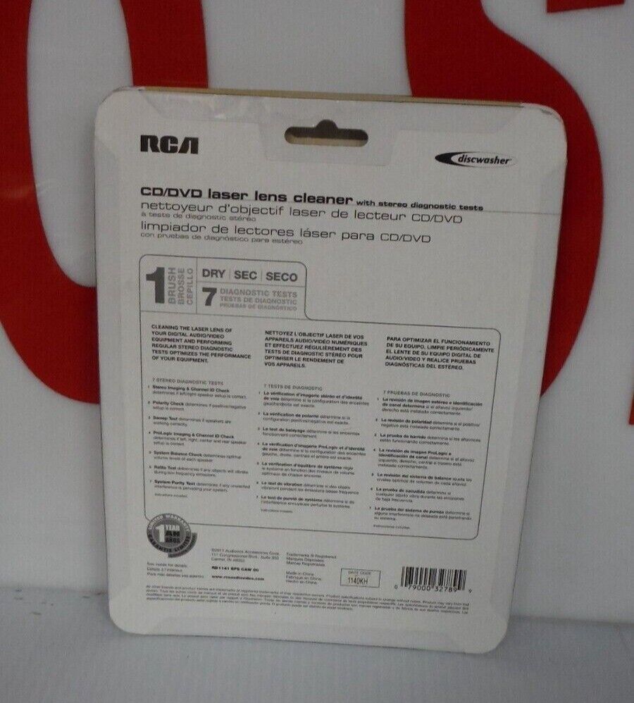 RCA CD/DVD Discwasher RD1141 NOS Factory Sealed Discwasher - фотография #2