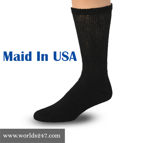 BEST QUALITY CREW DIABETIC SOCKS 6,12,18 PAIR MADE IN USA SIZE 9-11,10-13 &13-15 Physician's Choice - фотография #7