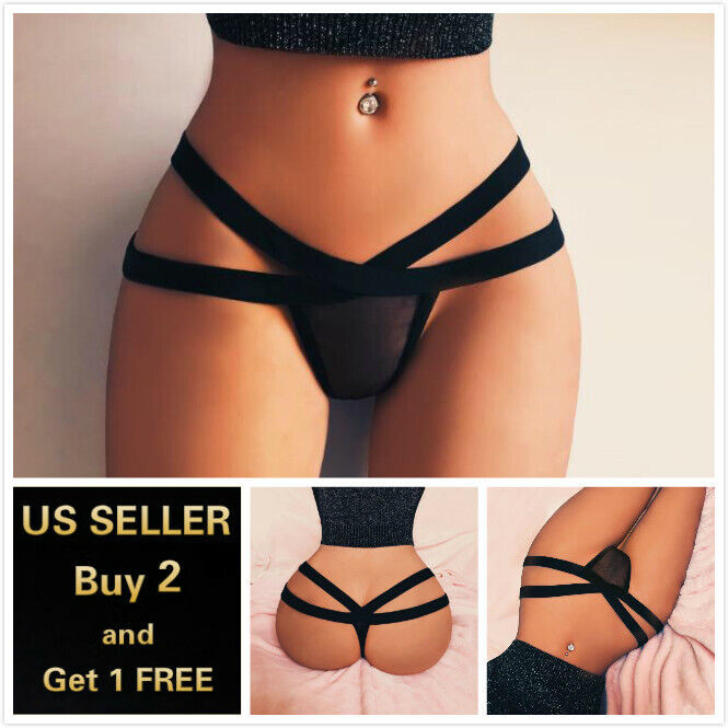 Women Mesh Sexy G-string Lingerie Thongs Panties Briefs Underwear Knickers Black Unbranded