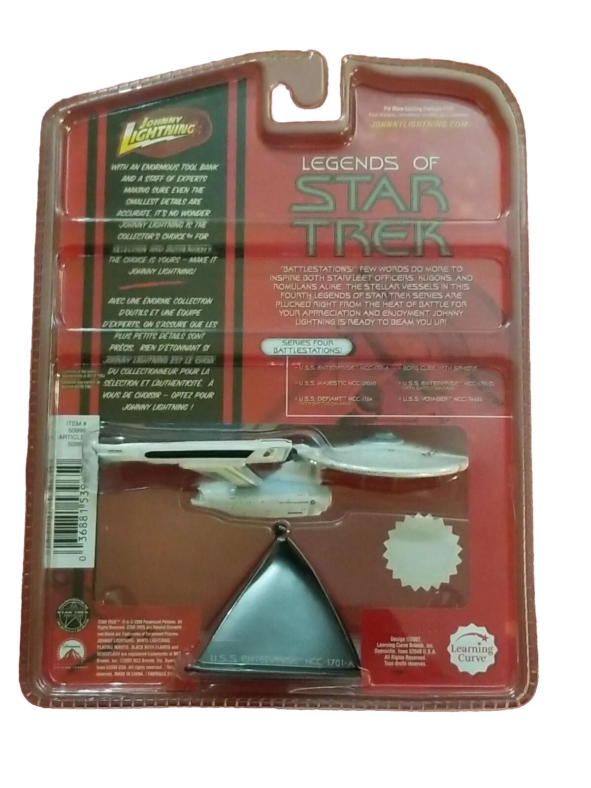 Johnny Lightning Legends of Star Trek Series 4: BattleStations! - Set of 6 Johnny Lightning - фотография #4