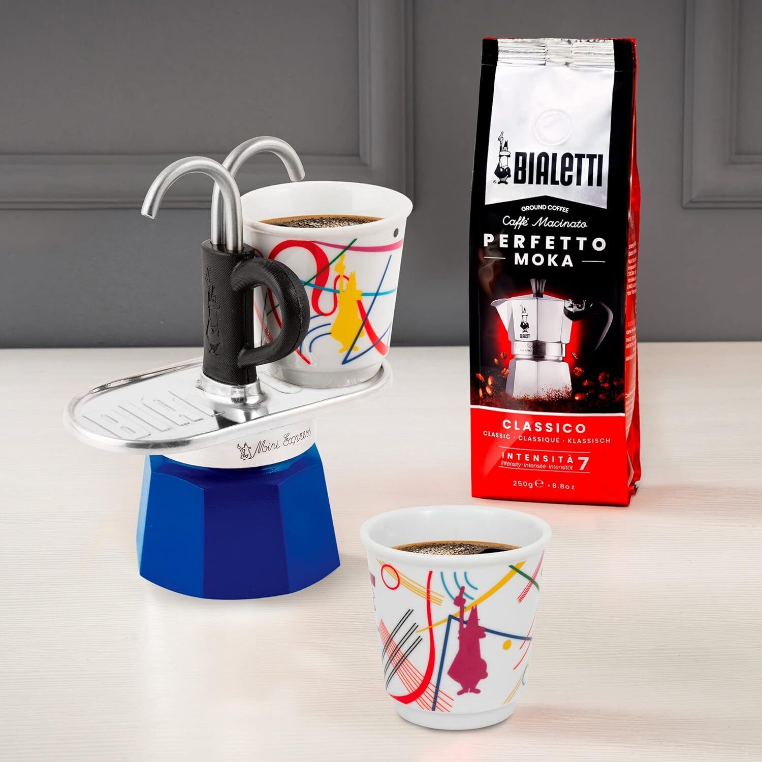  Mini Express Kandinsky: Moka Set includes Coffee Maker 2-Cups (2.8 Oz Unbranded Chemex CM-8A - фотография #3