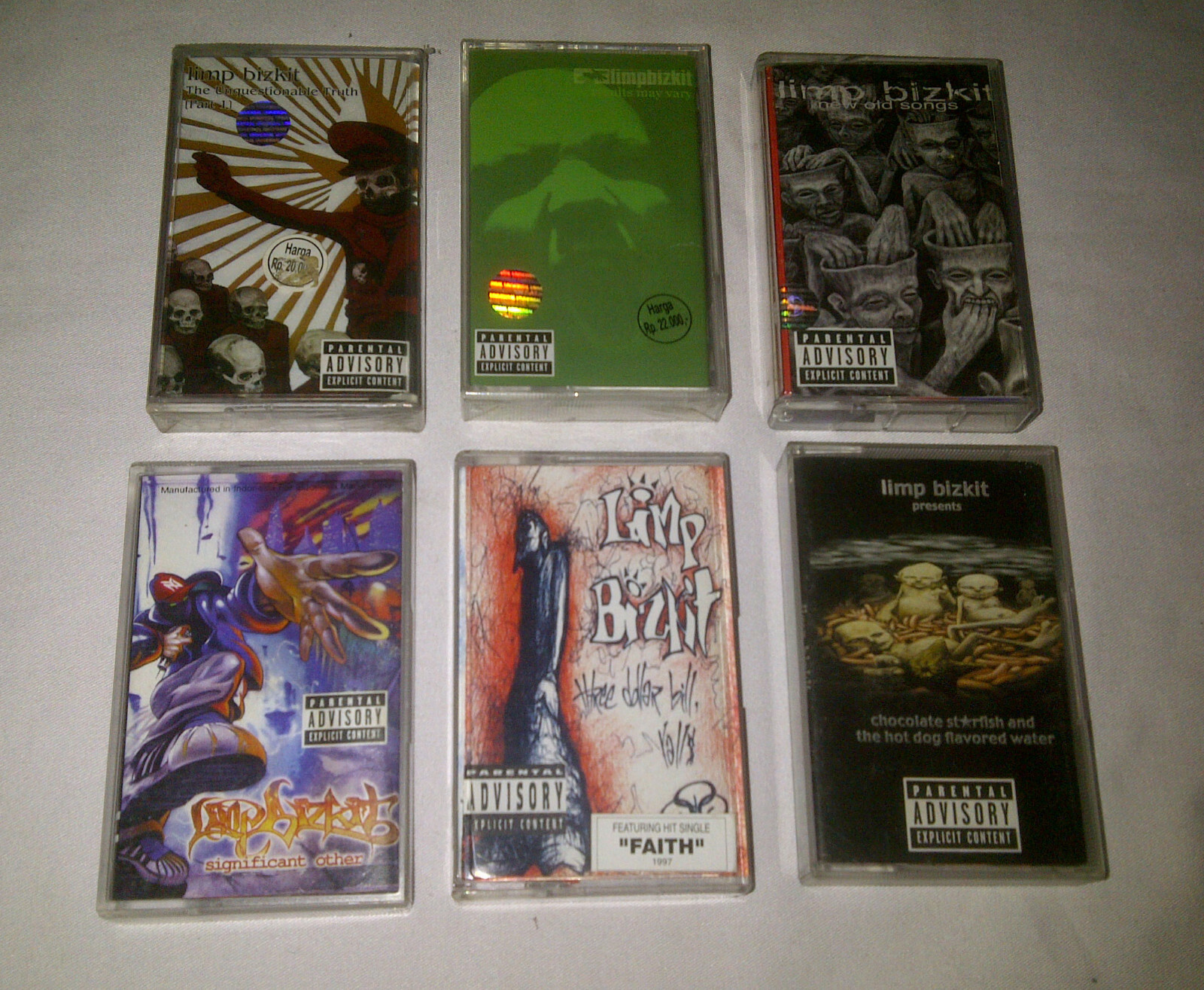 Limp Bizkit - Lot 6x indonesia tapes  - slipknot linkin park deftones ratm korn Без бренда