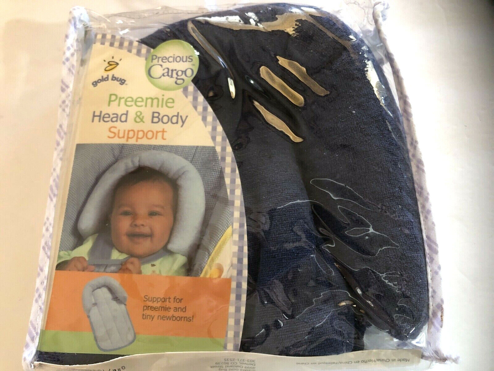 Nuby Baby Carrier/ Stroller Full Cover Mesh Netting& Preemie Head Support Lot Nûby/Precious Cargo 52879
