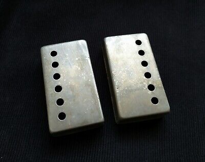 PRO RELIC Vintage Aged Nickel Silver Humbucker Covers Set 2pc 50 mm BB Guitar Lab. Does Not Apply - фотография #3