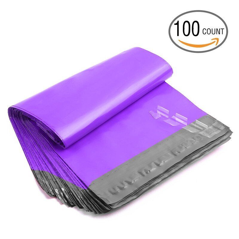 100 Purple 10x13 Poly Mailers Shipping Envelopes Plastic Self Seal Bags 2.5 Mil Unbranded/Generic Does Not Apply