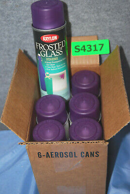 Krylon Frosted Purple Aerosol 6 oz Cans  Glass Finish   Lot of 6  S4317 Krylon 9043 / Purple - фотография #5