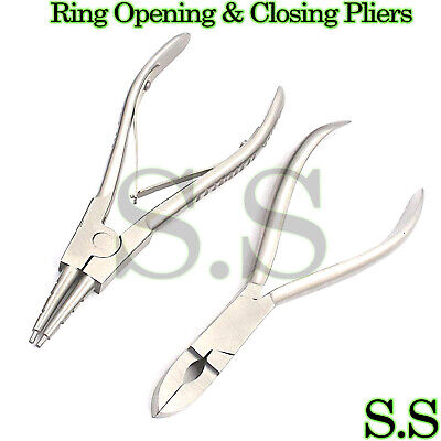 RING OPENING & CLOSING PLIERS - BODY PIERCING TOOLS S.S-402 S.S Does Not Apply