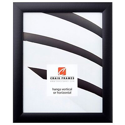 Craig Frames Black Picture Frames & Poster Frames, 1" Wide, Contemporary Style Craig Frames 1WB3BK