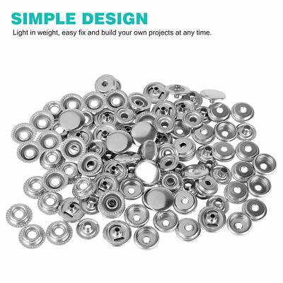200X Snap Fastener Stainless Steel Boat Canvas Screw Press Stud Cover Button Kit EEEKit Does Not Apply - фотография #2
