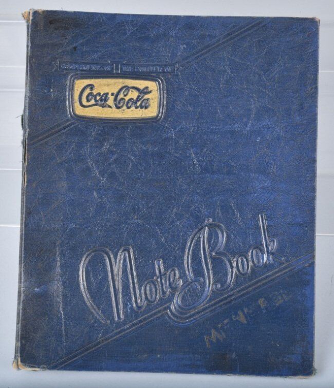 1941 Coca Cola Notebook Cover with Original Keystone Filler Paper Без бренда