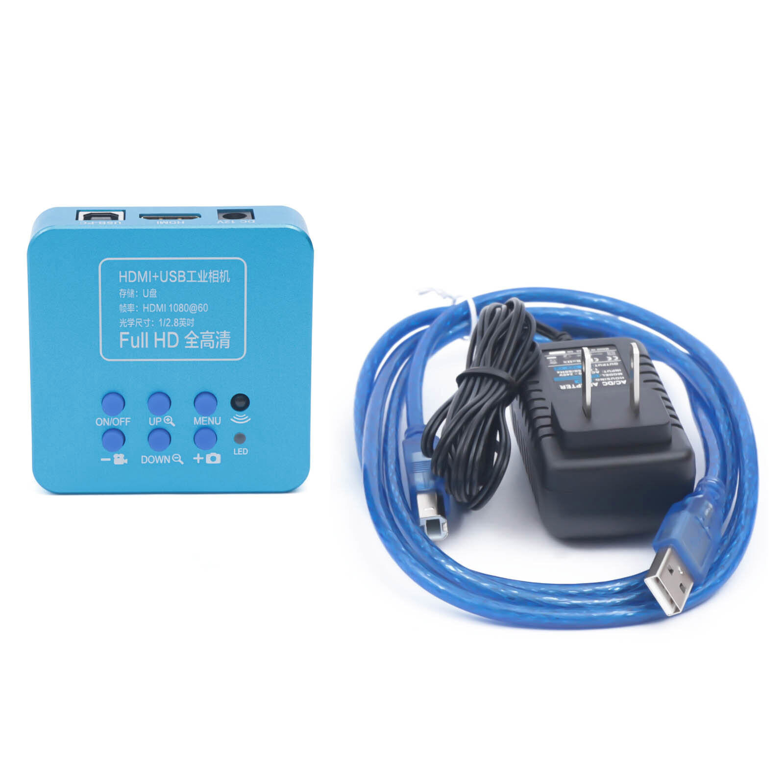 HD 1080p HDMI Industrial Digital Video Microscope Camera C Mount USB Blue  Unbranded Does Not Apply - фотография #21