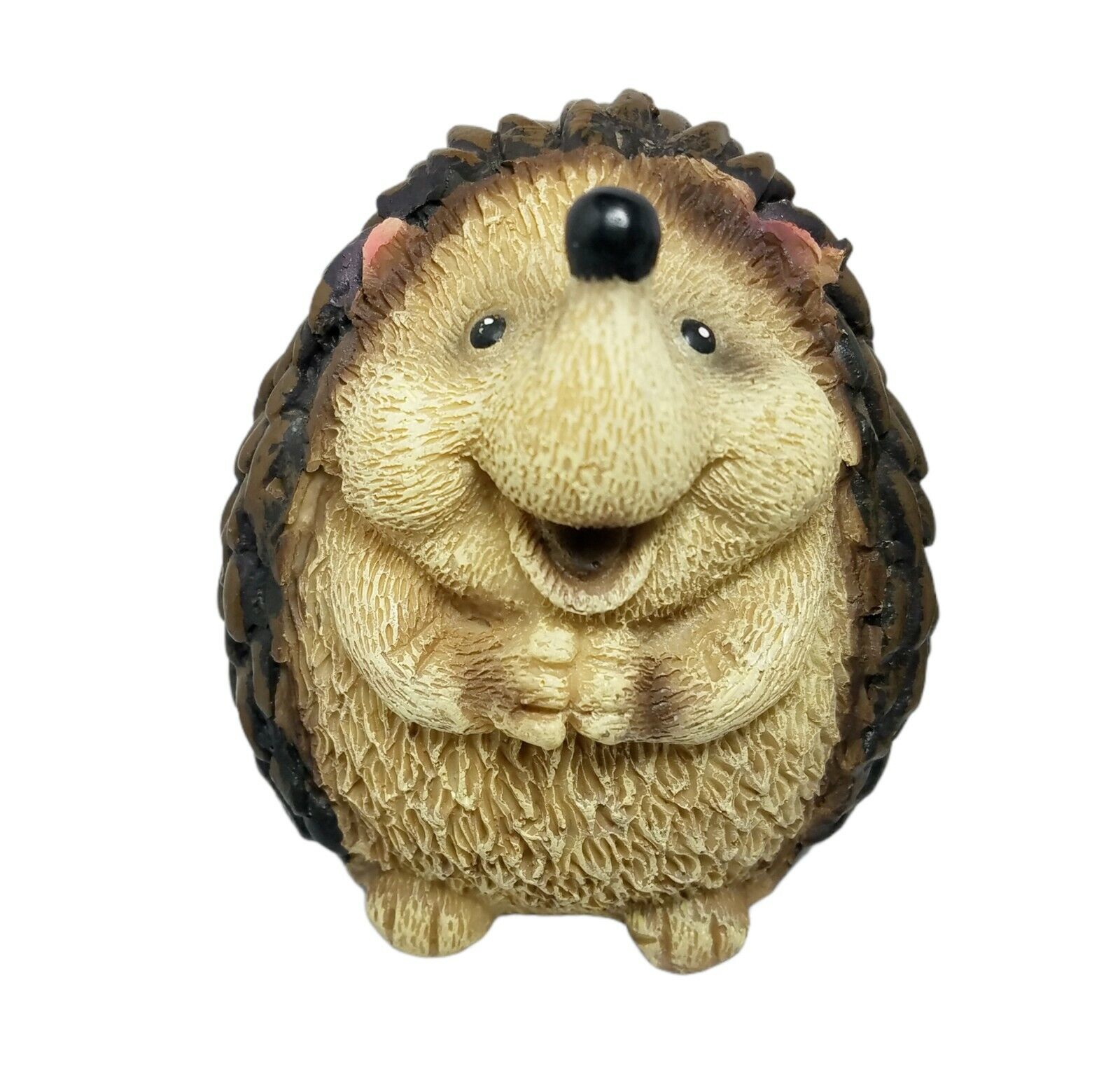 Fun Hedgehog Figurine Laughing Happy Cute Anthropomorphic Set of 2  Animal Decor Без бренда - фотография #2