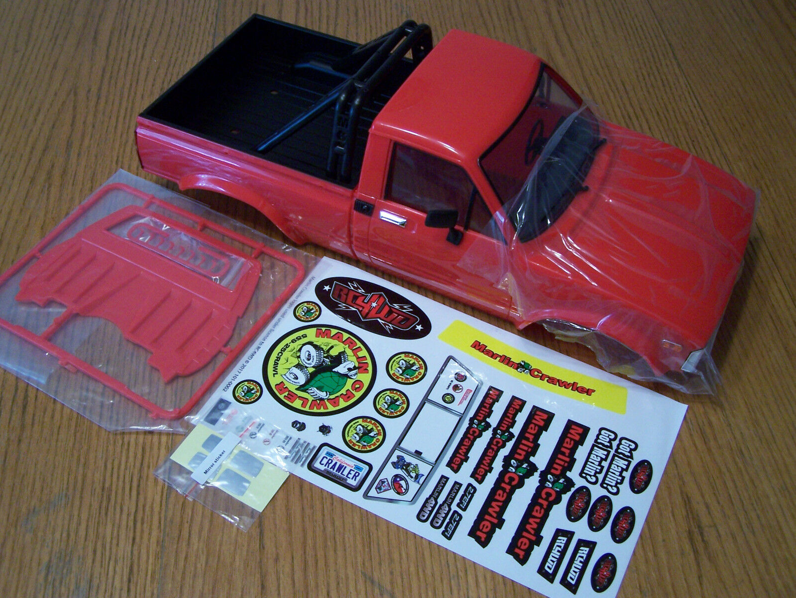 RC4WD 1/10 Marlin Crawler Trail Finder 2 Red Mojave II Body Set TF2 Yota Rollbar RC4WD Does Not Apply