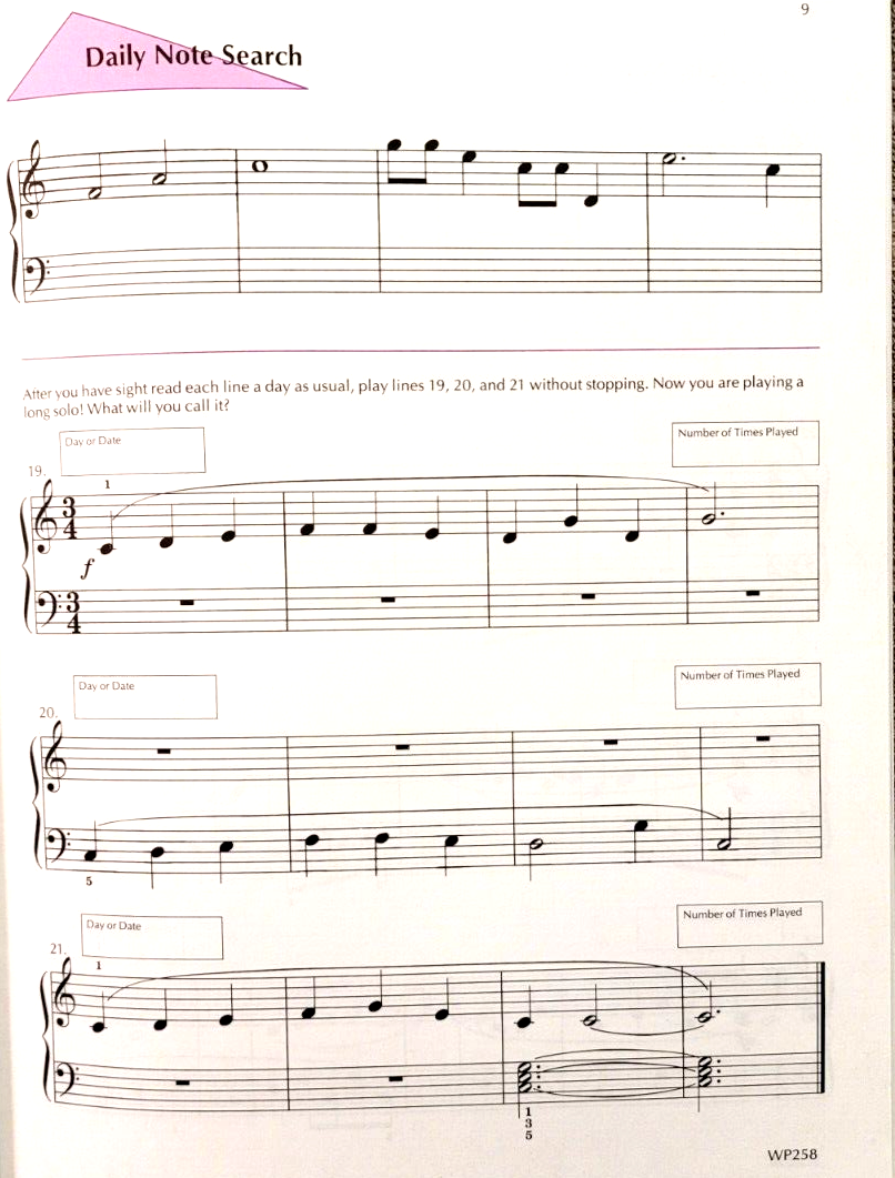 A Line A Day Sight Reading Level 1 by Jane Smisor Bastien Без бренда - фотография #3