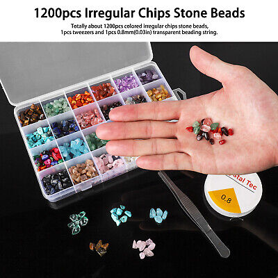 DIY 1200X Jewelry Making Kit Earring Pendant Chip Stone Bead Gemstone Craft Tool Wowpartspro Does Not Apply - фотография #6