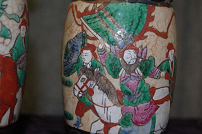 Vases Kangxi Period Style Pair of Crackled Enamel Glaze Antique circa 1890 S3380 Без бренда - фотография #9