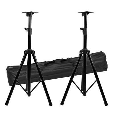 2X Universal Heavy Duty Tripod Monitor DJ PA Speaker Stand Adjust Height +Bag MCH Does Not Apply