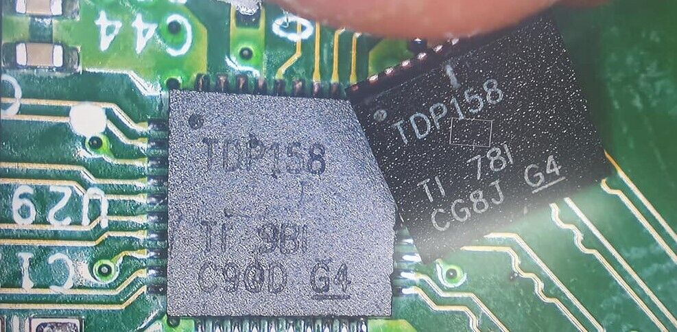 HDMI Retimer IC Integrated Chip TDP158 FIX NO VIDEO Microsoft Xbox One X  / S Texas Instruments TDP158 TDP158RSBR, 75DP159 - фотография #2