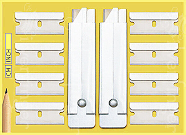 2 BOX CUTTERS + 8 REFILL SINGLE EDGE RAZOR BLADES CARTON UTILITY KNIFE BOXCUTTER Unbranded Does Not Apply - фотография #3