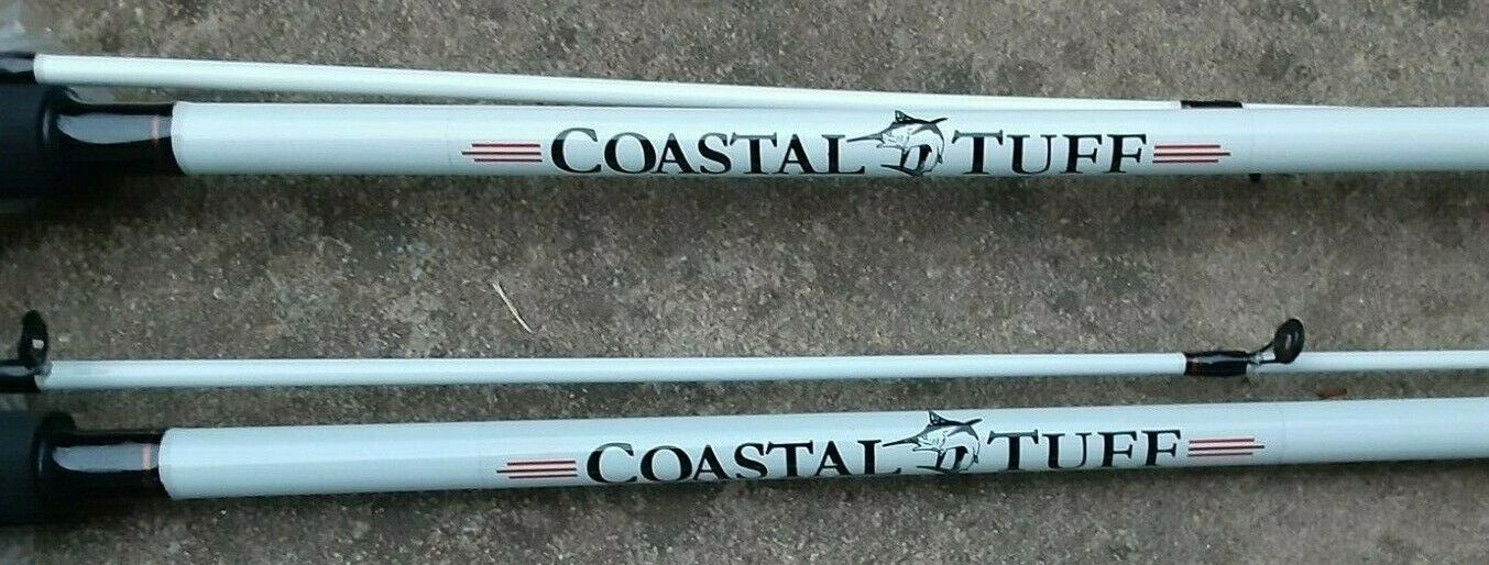 LOT of 2 SURF rods Coastal Tuff Casting  7 foot  2-PIECE MEDIUM/ fast action Coastal Tuff Does Not Apply