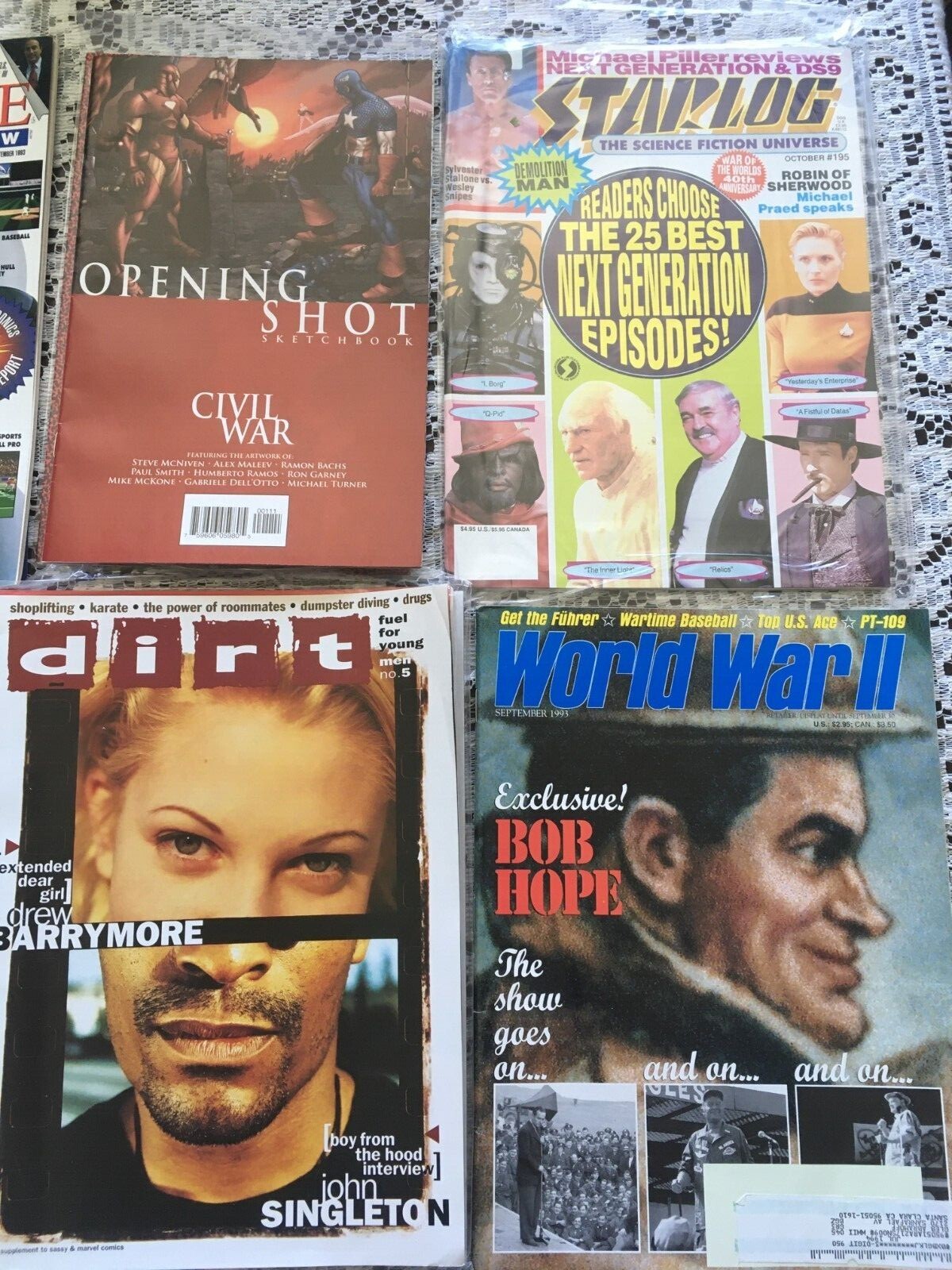 Mixed Lot of 12 Random items Comics syphons combat dwarfs debut columbus starlog Без бренда - фотография #4