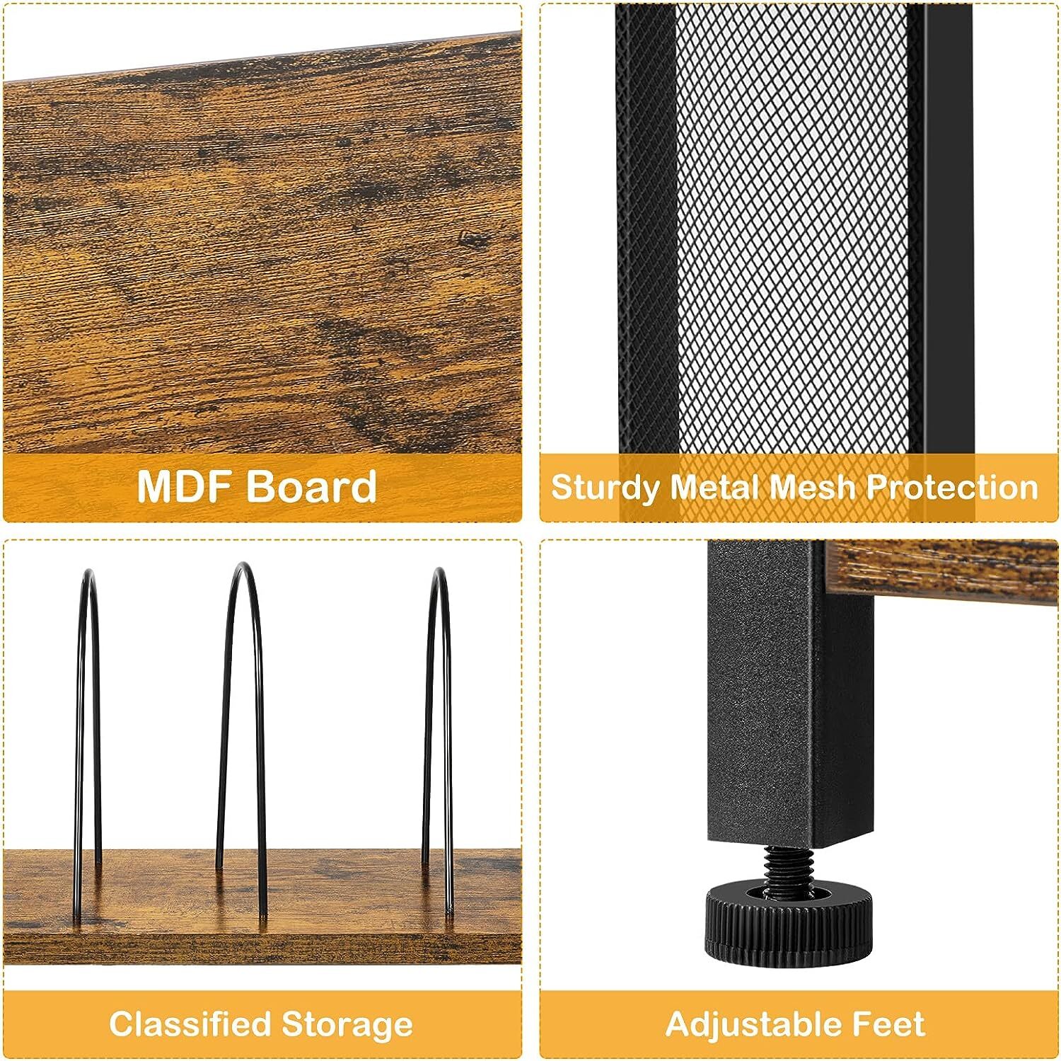 Multifunctional Retro Wooden Record Player Stand Storage Table Display Shelf Unbranded Does Not Apply - фотография #5