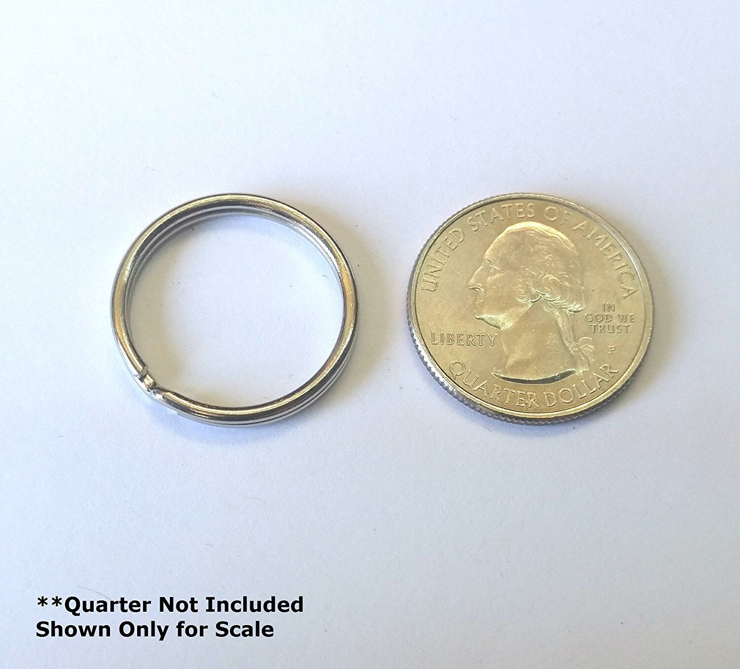 100 Pack - 1" Key Rings - Heat Treated Heavy Duty - Premium Split Ring Keychains Specialist ID SPID-9230 - фотография #5
