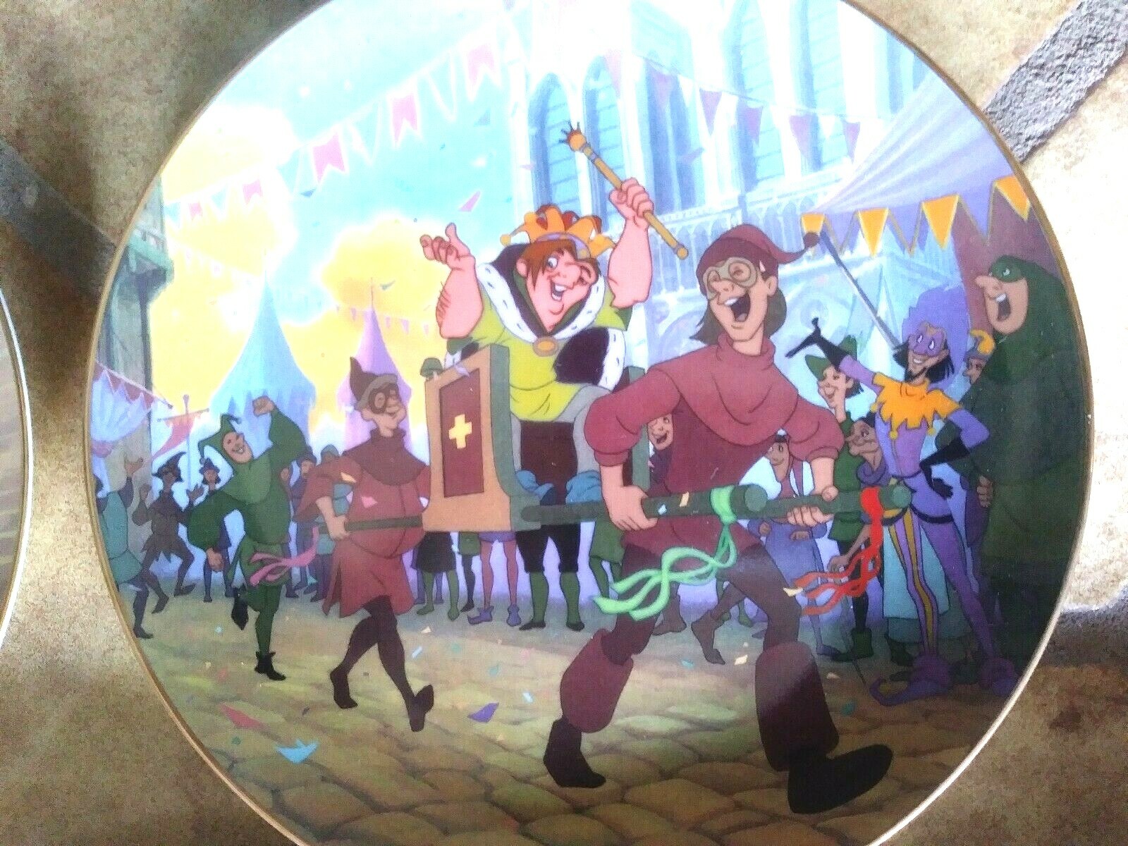 HUNCHBACK OF NOTRE DAME,COMPLETE SET 4 LTD.ED.DISNEY BRADEX PLATES 1996,NEW,MINT BRADEX CHINA - фотография #4