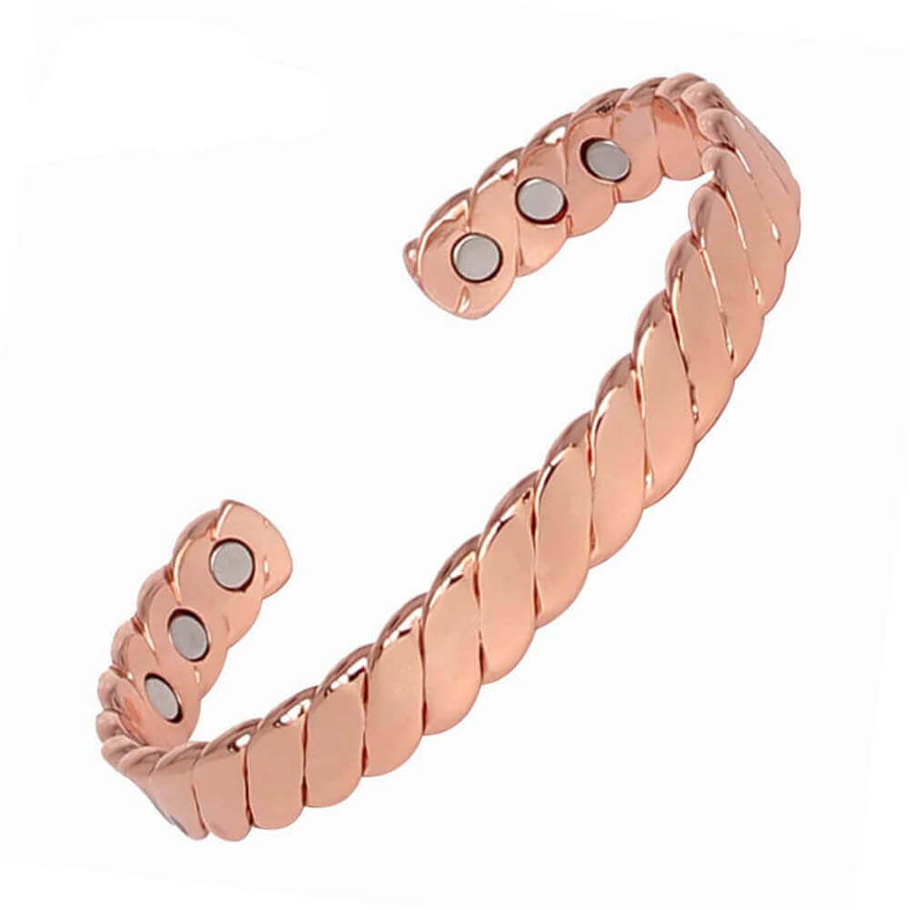 Solid Copper Magnetic Bracelet Men Women Balance Energy Power Joy Christmas Gift Unbranded - фотография #2