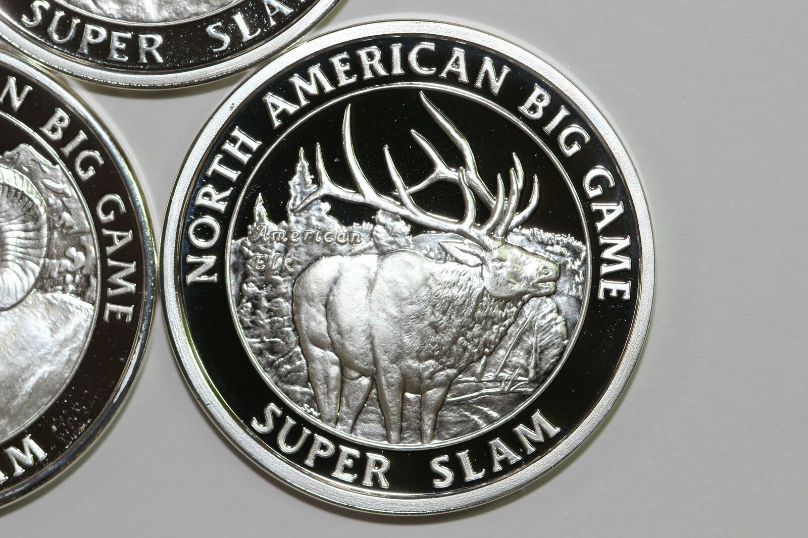 3 Non Silver North American Hunting Club Super Slam Rounds Mint State (NUM6458) Без бренда - фотография #4