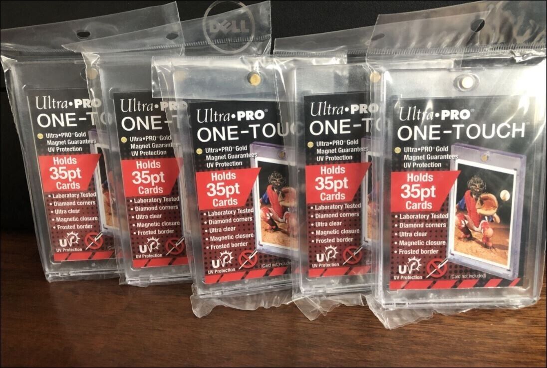 Lot of 5 Ultra Pro One-Touch Magnetic Card Holder 35pt Point 5x Ultra PRO UP81575UV