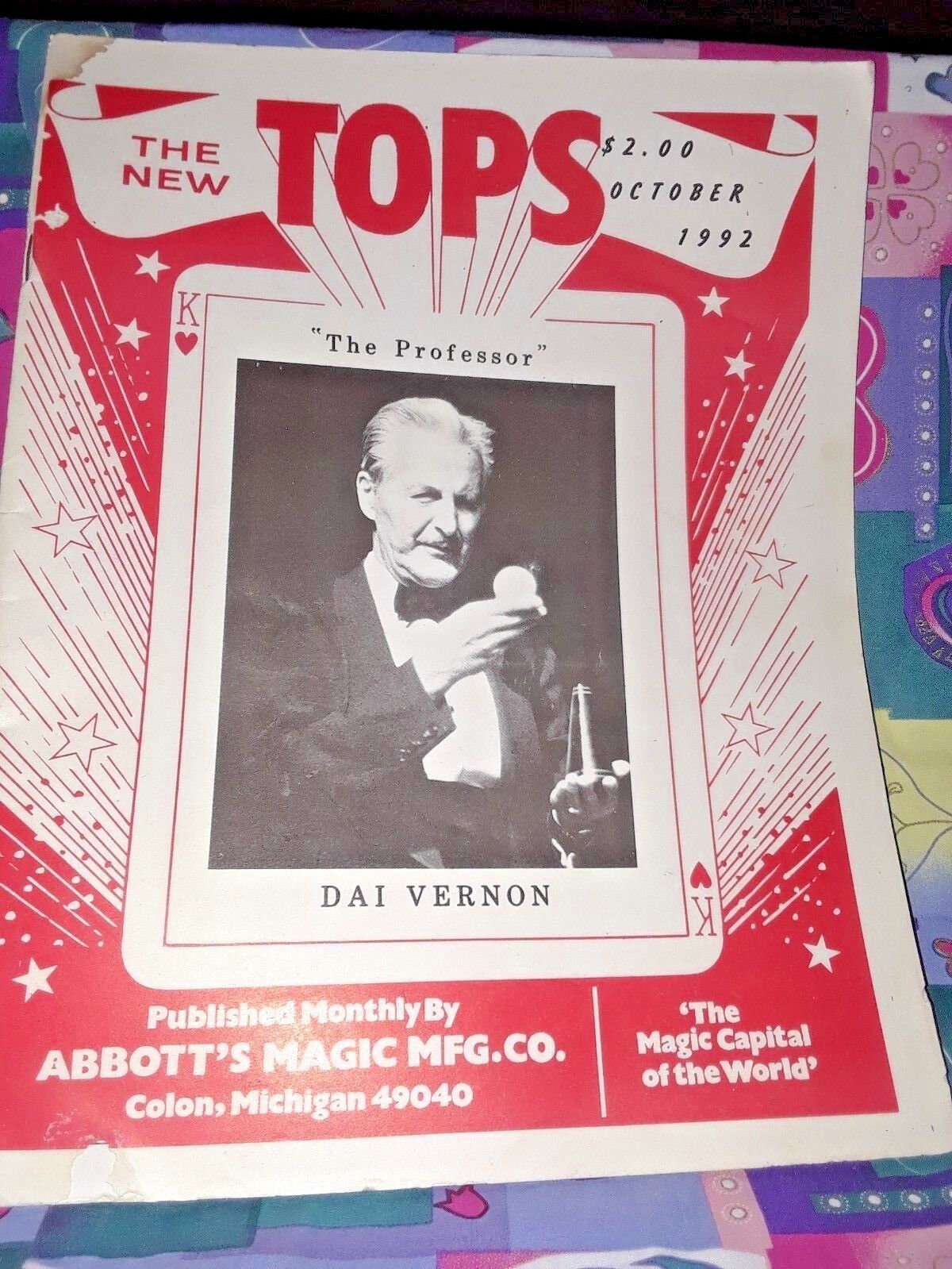 4 VINTAGE MAGIC THE NEW TOPS MAGAZINE PUBLISHED BY abbott's 1986-87-88-92 Без бренда