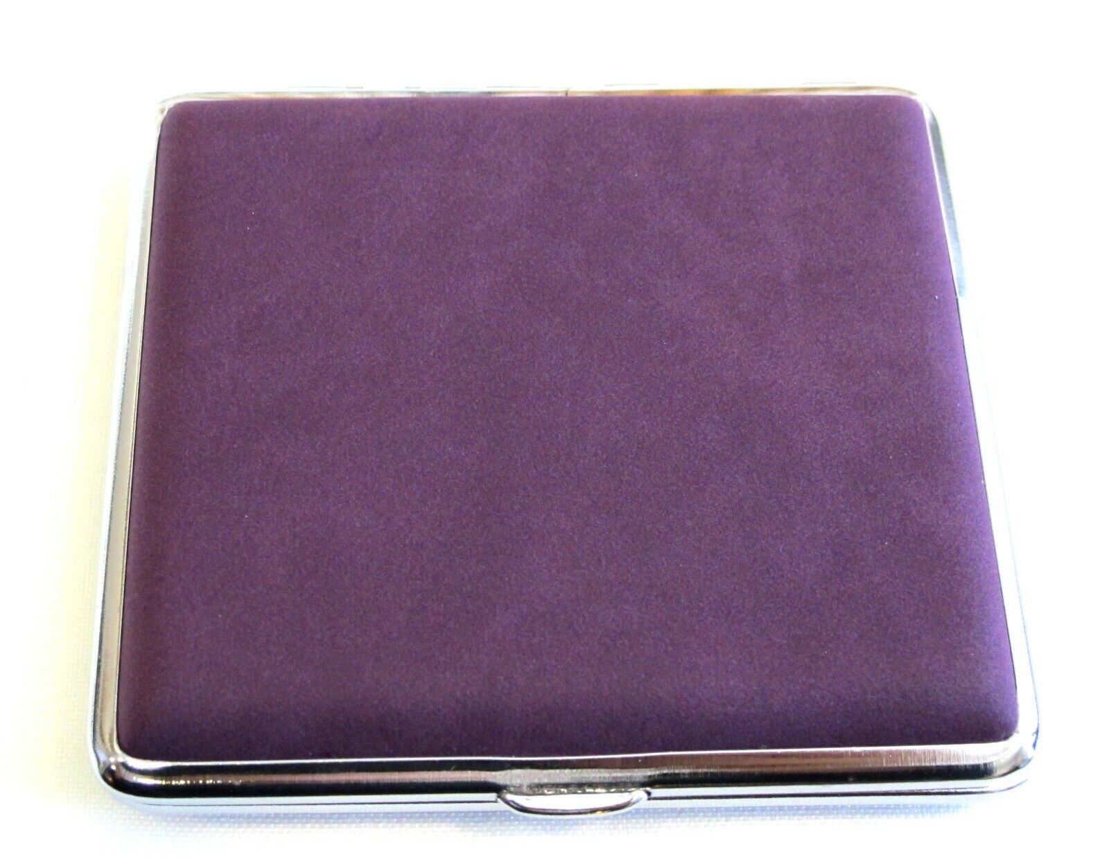 4 Color Set Stainless Steel Cigarette Case Hold 20 Regular Blk Blue Purple Pink Без бренда - фотография #6