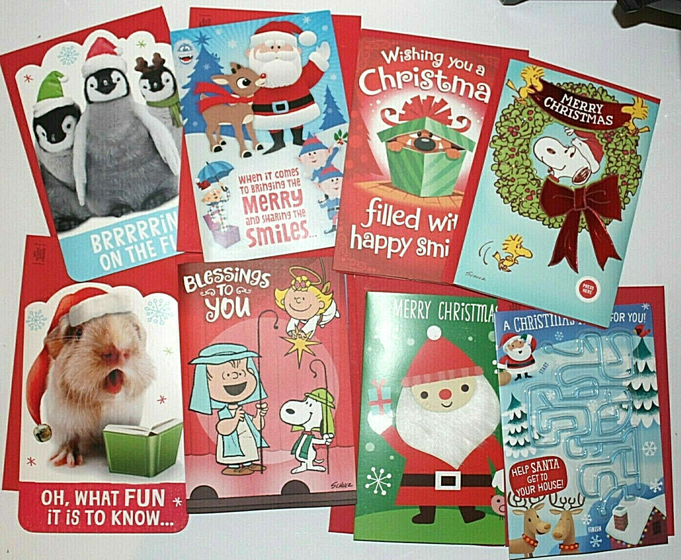(10) Hallmark Christmas Greeting Cards Assorted Holiday With Envelopes Post Mail Hallmark Does Not Apply - фотография #5