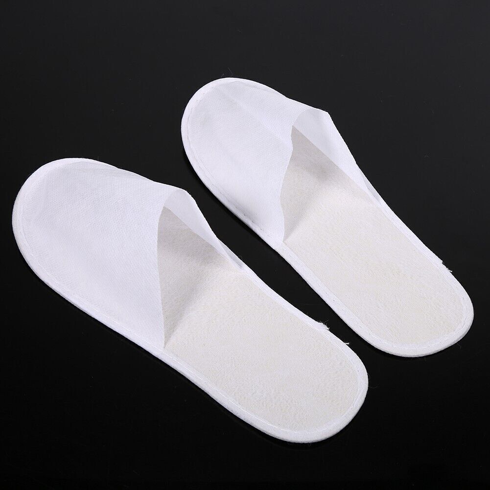 100Pair Soft Disposable Slippers For Guests House Spa Hotel Non-Slip Closed Toe Unbranded - фотография #7