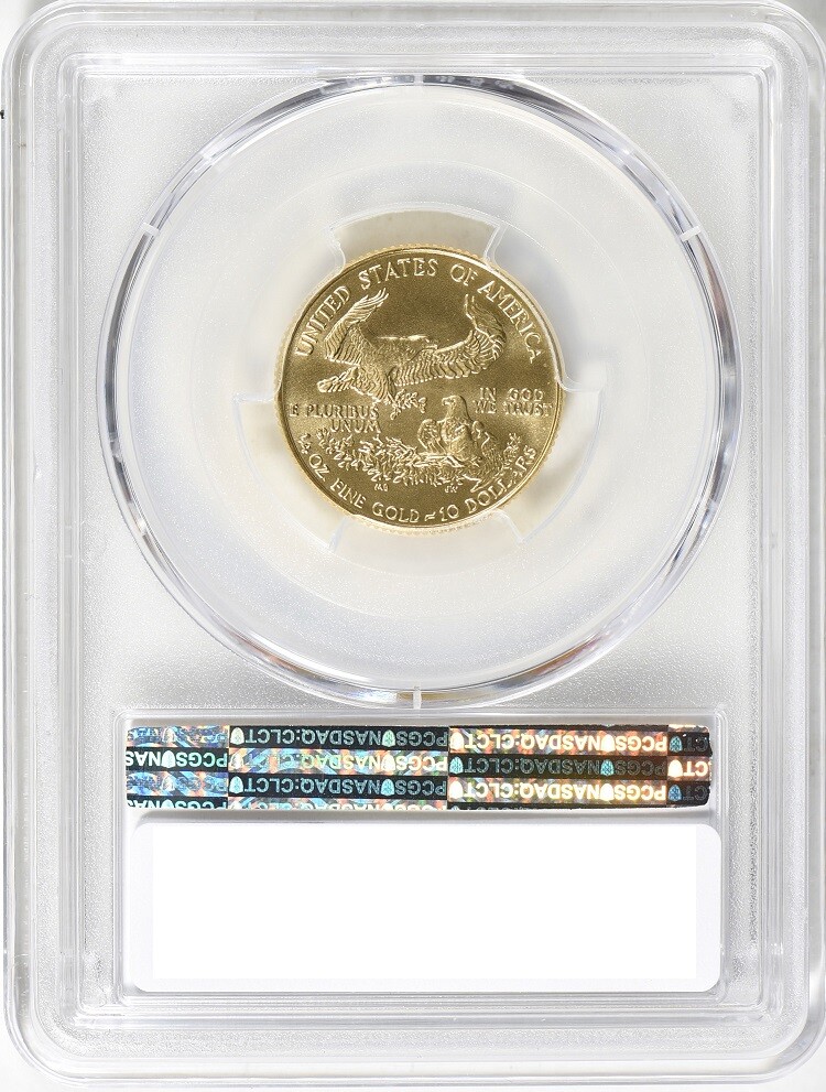 1992 & 1989 $10 GOLD EAGLE PCGS MS70 VERY LOW POP 38 & 70 * Low Mintage Без бренда - фотография #3