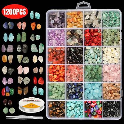 DIY 1200X Jewelry Making Kit Earring Pendant Chip Stone Bead Gemstone Craft Tool Wowpartspro Does Not Apply